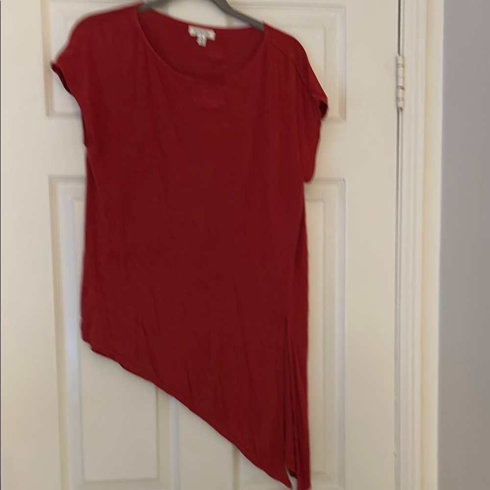 Asymmetrical Red Top